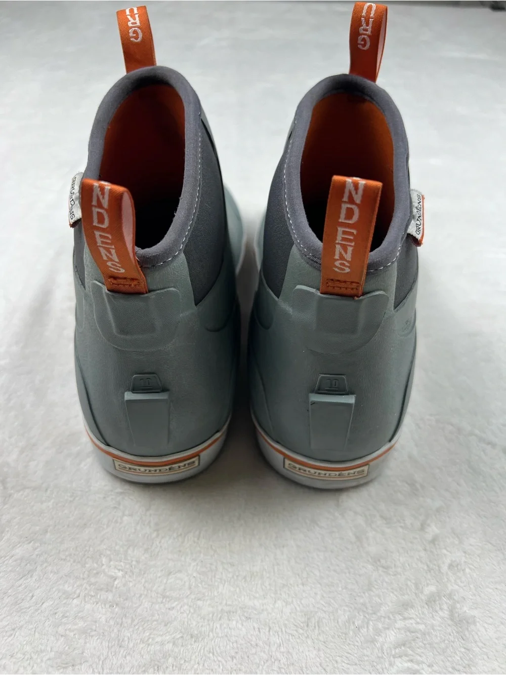 Grundens Deck-Boss Ankle Boot Men’s 10 Monument Grey Waterproof Rubber 60008-030